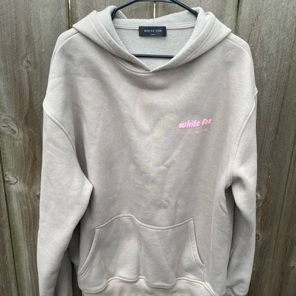 White Fox Era 8 Beige Pink Hoodie L/XL - Picture 5 of 5